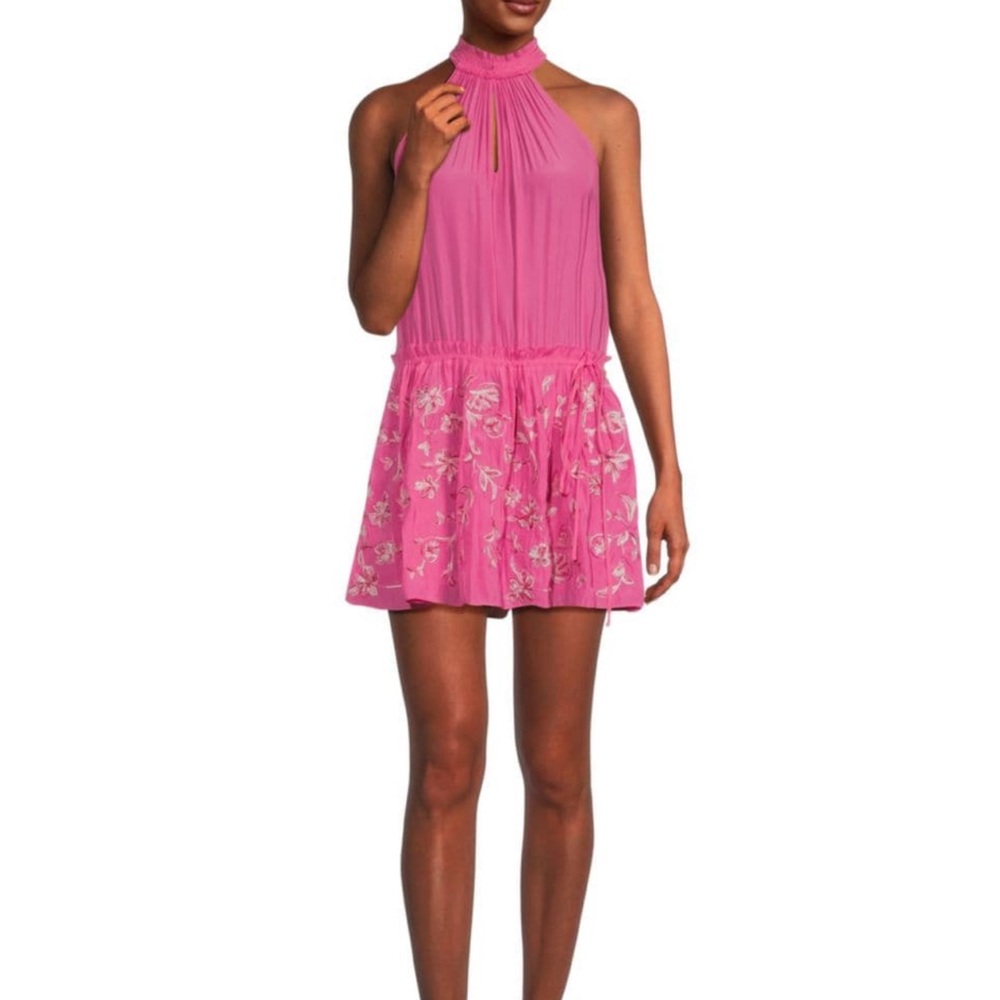 NWT Ramy Brook Marcel dress in rose pink. Medium